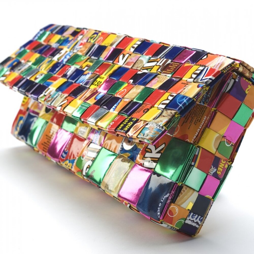 Ecoist Recycled Candy Wrapper Clutch Purse